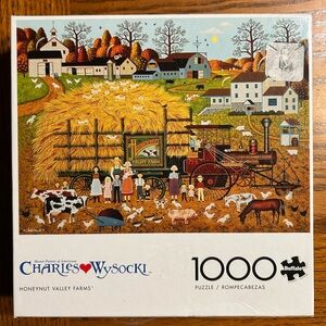 Buffalo Charles Wysocki Honeynut Valley Farms Puzzle 1000 pieces